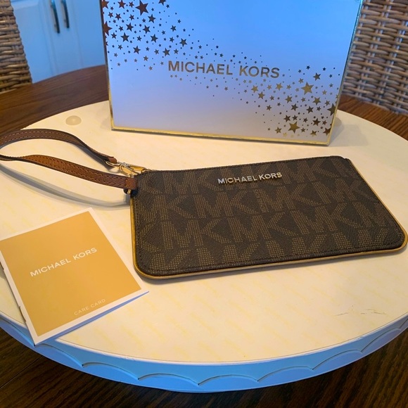 Michael Kors Specchio Jet Set Travel Wristlet NWT - Picture 4 of 11